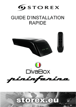 Storex DivaBox DVB-T Recorder Guide de démarrage rapide