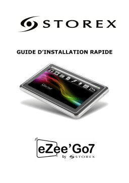 Storex eZeeGo7 Multimedia tablet Guide de démarrage rapide