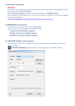 Storex Carte de Service iSercurity IP Camera Manuel du propriétaire