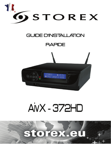 Manuel utilisateur | Storex AivX-372HD Multimedia hard disk Guide de démarrage rapide | Fixfr