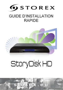 Storex StoryDisk HD Multimedia hard disk Guide de démarrage rapide