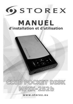 Storex pocket mpix 252 Multimedia hard disk Manuel du propriétaire