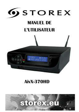Storex AivX-370HD Multimedia hard disk Manuel du propriétaire