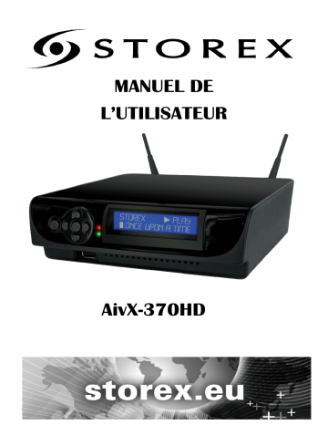 Storex AivX-370HD Multimedia hard disk Manuel du propriétaire | Fixfr