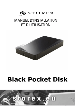 Storex Black Pocket Disk Manuel utilisateur