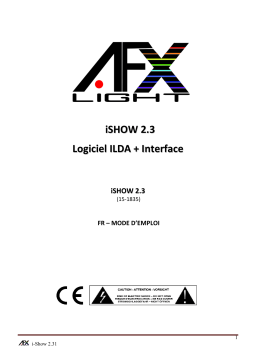 afx light LAS-ISHOW64 ILDA SOFTWARE Manuel du propriétaire