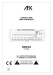 afx light DMX384 DMX CONTROLLER Manuel du propri&eacute;taire