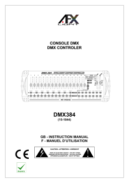 afx light DMX384 DMX CONTROLLER Manuel du propriétaire
