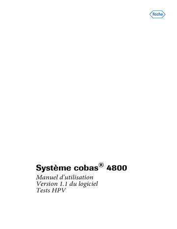 cobas z 480 | cobas p 480 v2 | Roche cobas x 480 Manuel utilisateur | Fixfr