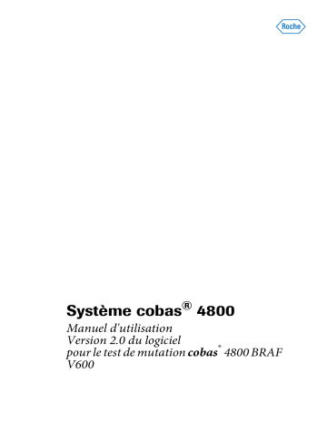 cobas z 480 | cobas p 480 v2 | Roche cobas x 480 Manuel utilisateur | Fixfr