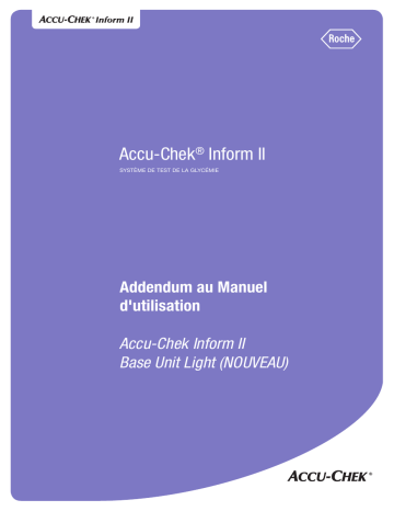 Roche ACCU-CHEK Inform II Manuel utilisateur | Fixfr