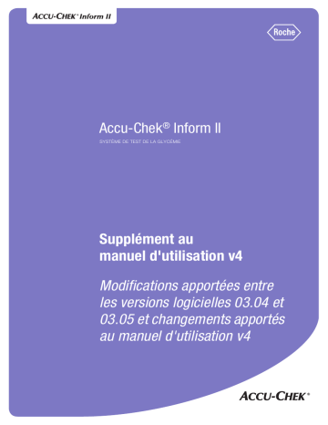 Roche ACCU-CHEK Inform II Manuel utilisateur | Fixfr