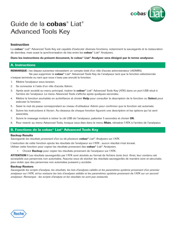 Roche cobas Liat Manuel utilisateur | Fixfr