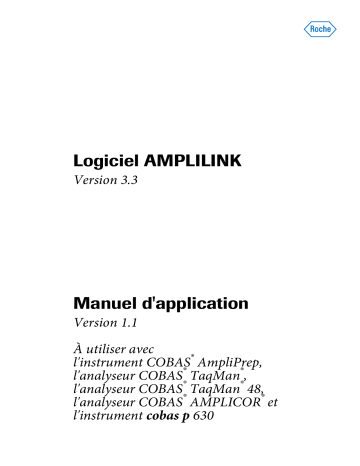 Roche AMPLILINK 3 Manuel utilisateur | Fixfr