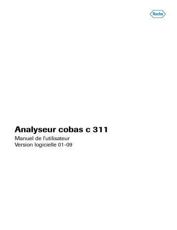 Roche cobas c 311 Manuel utilisateur | Fixfr