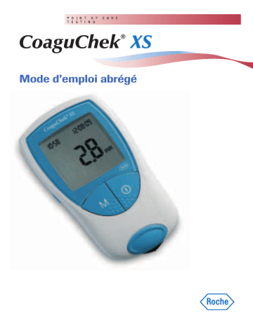 Roche CoaguChek XS Manuel utilisateur | Fixfr