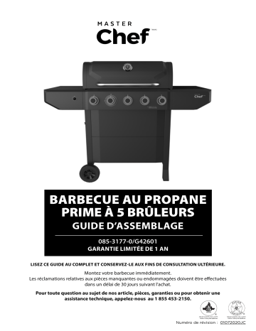 Master Chef Prime 5-Burner Manuel utilisateur | Fixfr