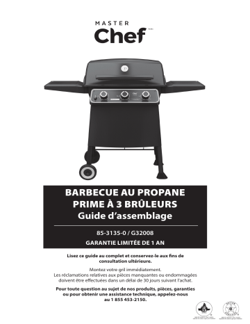 Master Chef Prime 3-Burner Manuel utilisateur | Fixfr