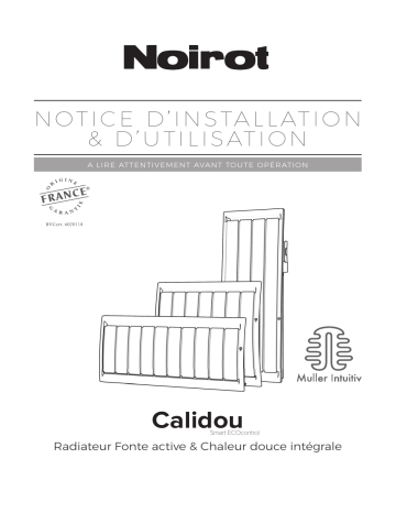 Noirot Calidou Radiateur Manuel utilisateur | Fixfr