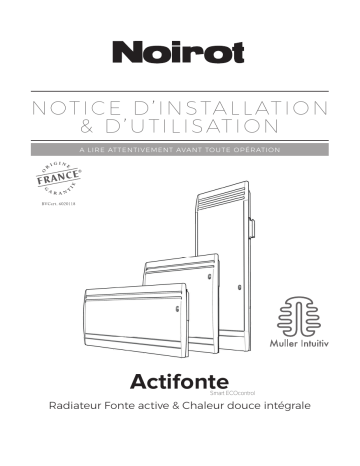Noirot Actifonte Radiateur Manuel utilisateur | Fixfr