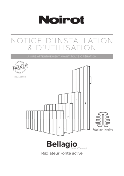 Noirot Bellagio Radiateur Manuel utilisateur