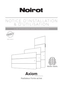 Noirot Axiom Radiateur Manuel utilisateur