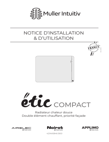 Noirot Etic Compact Radiateur Manuel utilisateur | Fixfr