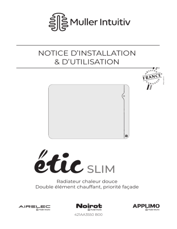 Noirot Etic Slim Radiateur Manuel utilisateur | Fixfr