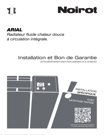 Noirot Arial 2 Radiateur Manuel utilisateur | Fixfr