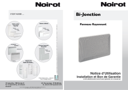 Noirot Bi-jonction rayonnant DB1 Autres solutions de chauffage Manuel utilisateur