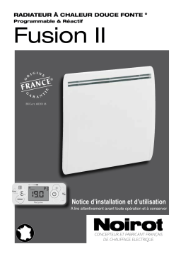 Noirot Fusion II Radiateur Manuel utilisateur