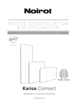 Noirot Karisa Connect Radiateur Manuel utilisateur