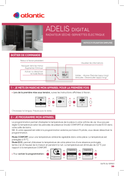Atlantic ADELIS DIGITAL depuis Mars 2018 Manuel du propriétaire