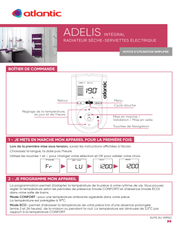 Atlantic ADELIS INTEGRAL depuis juillet 2013 Manuel du propriétaire | Fixfr