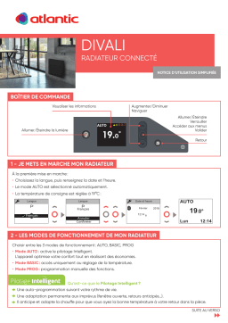 Atlantic DIVALI Manuel du propriétaire