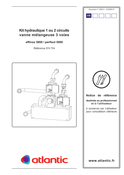 Atlantic KIT 2 CIRCUITS V3V EFFINOX 074734 Manuel du propriétaire