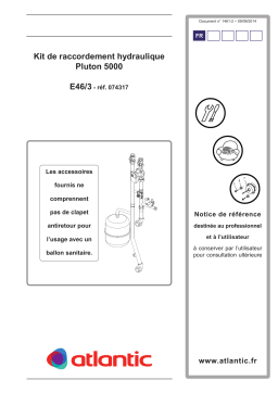 Atlantic KIT E46-3 PLUTON 5000 1462-2 Manuel du propriétaire