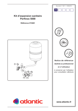 Atlantic KIT EXPANSION SANITAIRE PERFINOX 5000 074081 Manuel du propriétaire