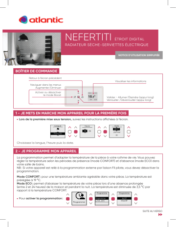 Atlantic NEFERTITI ETROIT DIGITAL Manuel du propriétaire | Fixfr