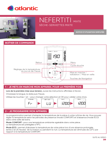 Atlantic NEFERTITI MIXTE Manuel du propriétaire | Fixfr