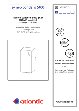 Atlantic SYMEO CONDENS 5000 Manuel utilisateur