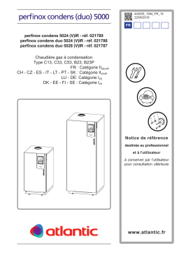 Atlantic PERFINOX CONDENS DUO 5000 Manuel du propriétaire