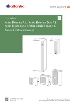 Atlantic ALFEA EXTENSA (DUO) A.I / EXCELLIA (DUO) A.I Manuel du propriétaire