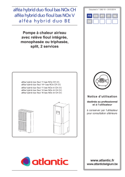 Atlantic ALFEA HYBRID DUO Manuel du propriétaire