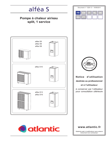 Atlantic ALFEA S Manuel du propriétaire | Fixfr