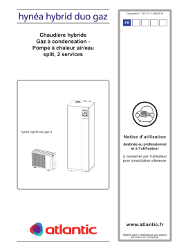 Atlantic HYNEA HYBRID DUO GAZ Manuel du propriétaire