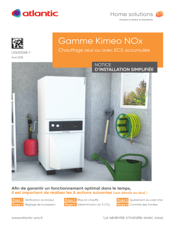 Atlantic SIMPLIFIÉE KIMEO NOX (DUO) Manuel du propriétaire | Fixfr