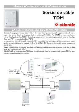 Atlantic Sortie cable TDM Manuel du propriétaire