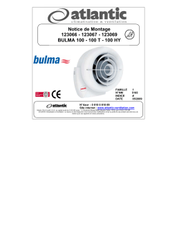 Atlantic BULMA 100 100T 100HY Guide d'installation