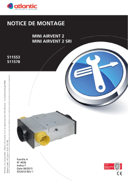 Atlantic Mini Airvent 2 et SRI Guide d'installation